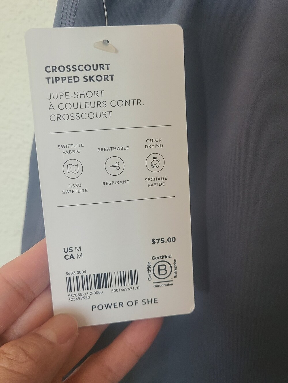 Athleta Crosscourt Highrise Tipped Skort Size MED - Picture 6 of 7